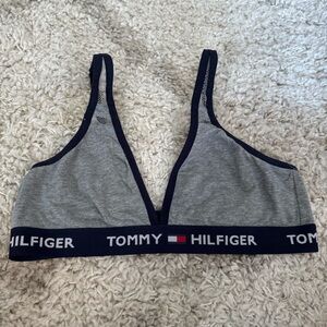 Tommy Hilfiger Gray and Blue Bra